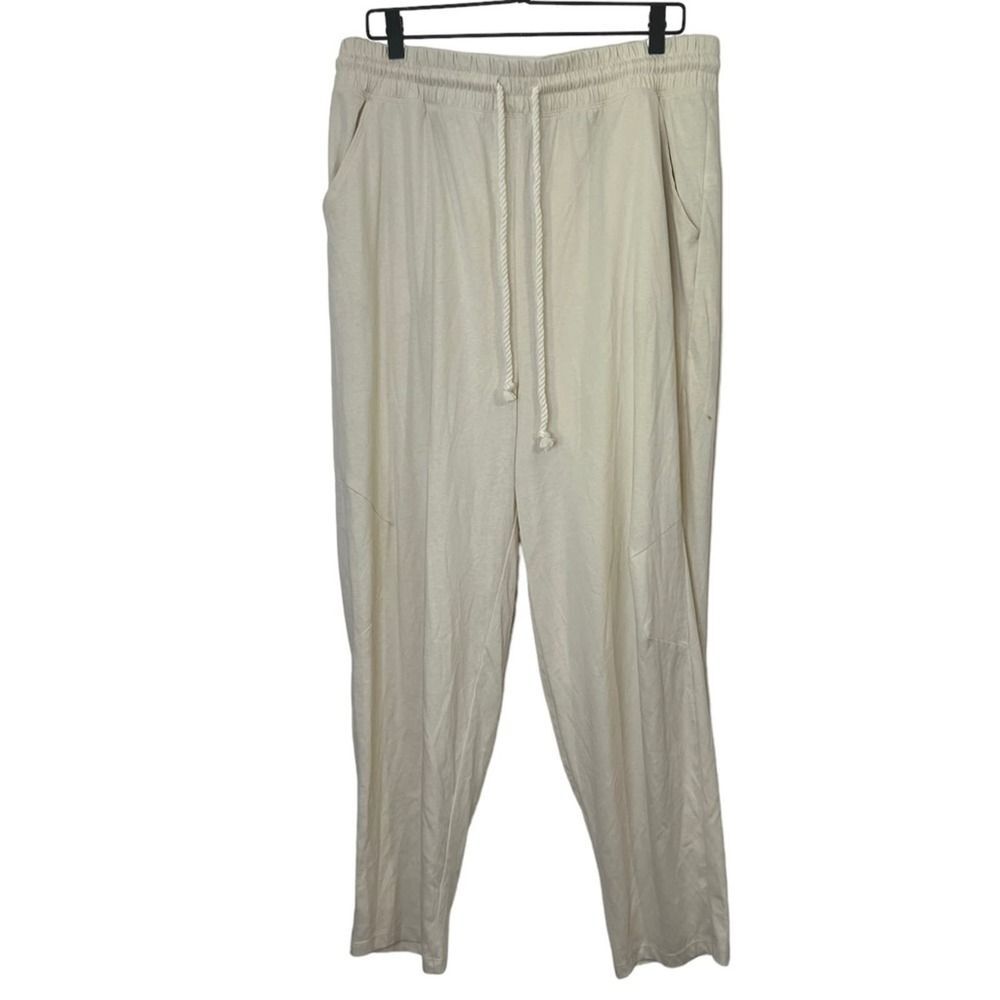 Universal Thread 100% Cotton Ivory Pull On Sweatpants Loungewear Women's XL